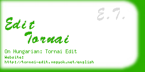 edit tornai business card